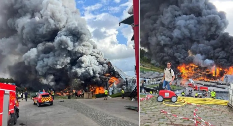 VIDEO: Incendio consume el escenario principal del Tomorrowland 2025 en Bélgica