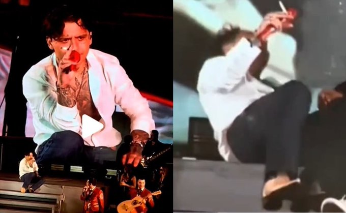 Christian Nodal genera polémica tras concierto en estado cuestionable en Jalisco