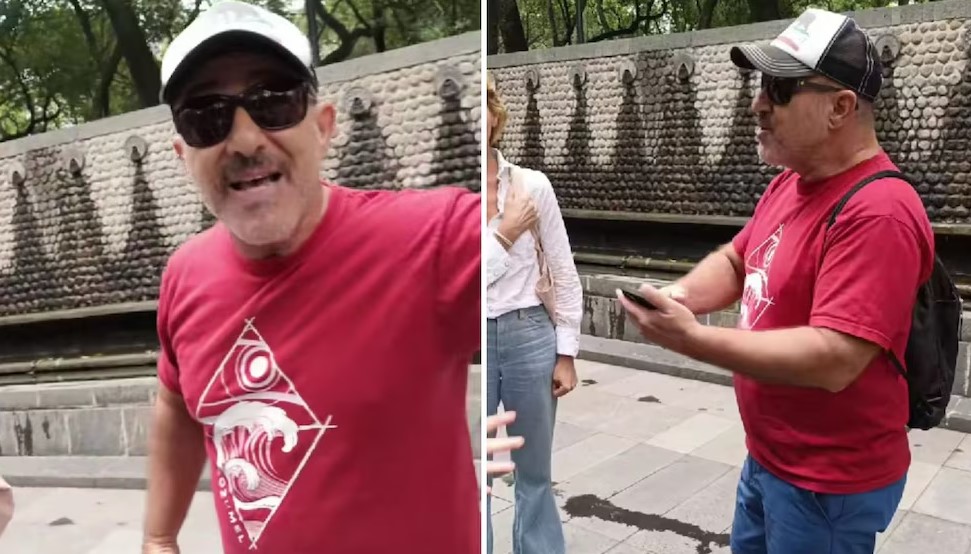 Extranjero es exhibido por orinar en un jardín del Bosque de Chapultepec