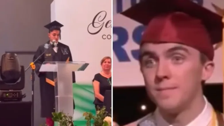 VIDEO:  Joven recita el discurso de “Malcolm, el de enmedio” en su graduación