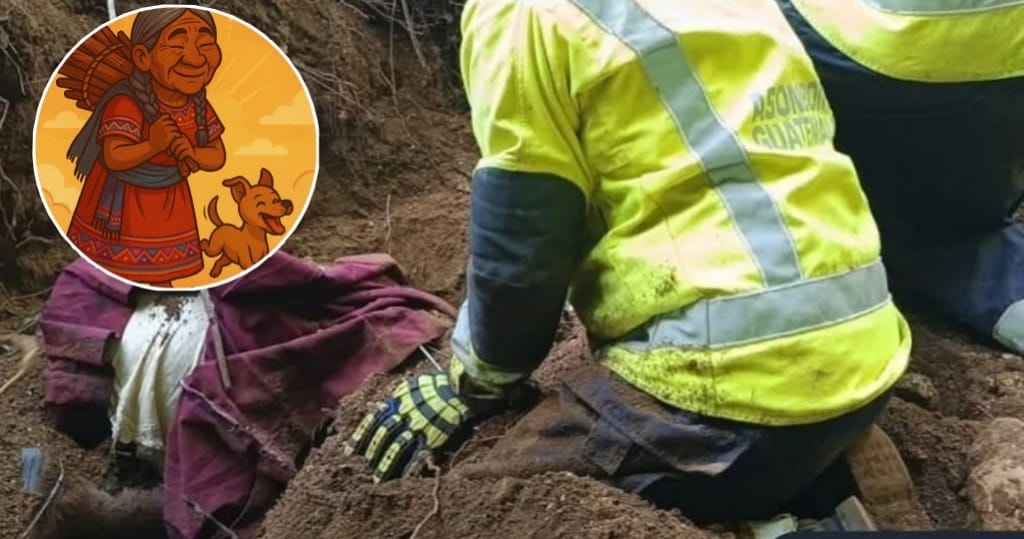 Murió abrazada a su perrito durante el sismo en Guatemala