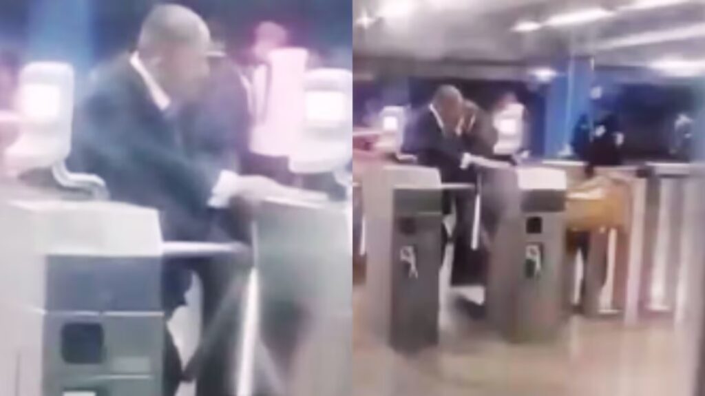 VIDEO: Captan a “viejito morboso” tocándose frente a policía en el Metro