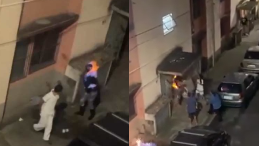 VIDEO: Mujer se prende fuego tras una ruptura amorosa