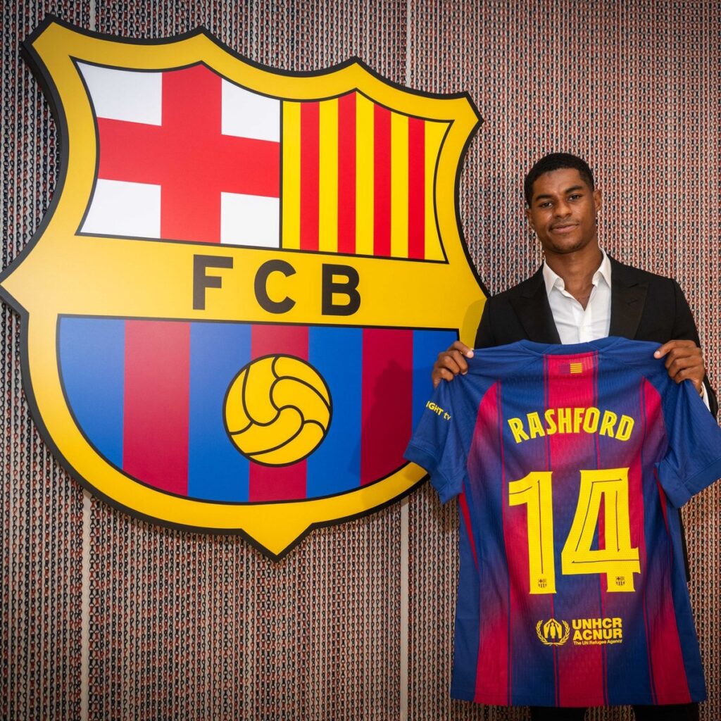 Rashford es oficialmente nuevo jugador del Barcelona y hereda la 14 de Henry.