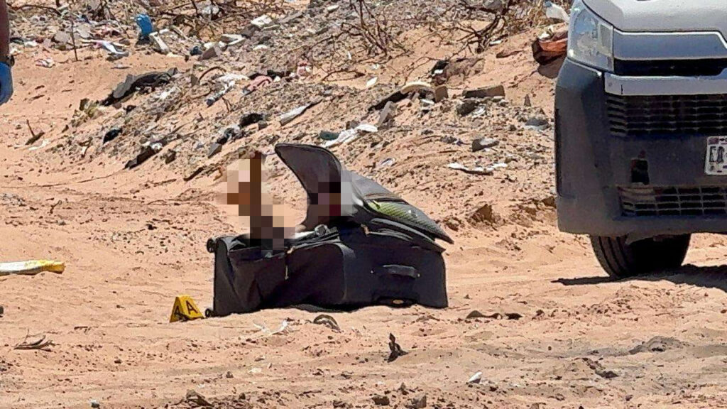 Hallan cuerpo desmembrado dentro de una maleta; autoridades investigan