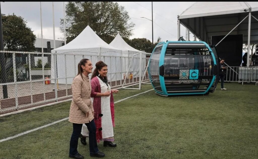 Sheinbaum y Brugada anuncian la Línea 4 del Cablebús