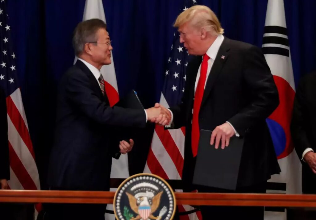 Donald Trump anunció un acuerdo comercial con Corea del Sur