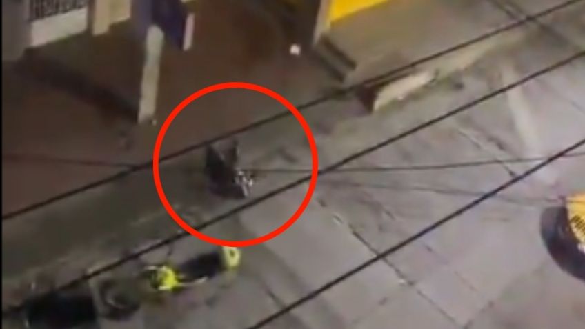 VIDEO: Hombre se lanza desde un cuarto piso para evitar ser detenido por la policía