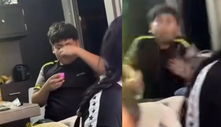 VIDEO: “¡500 pesos por un shot!”: Escupe con asco tras beber shot de leche materna