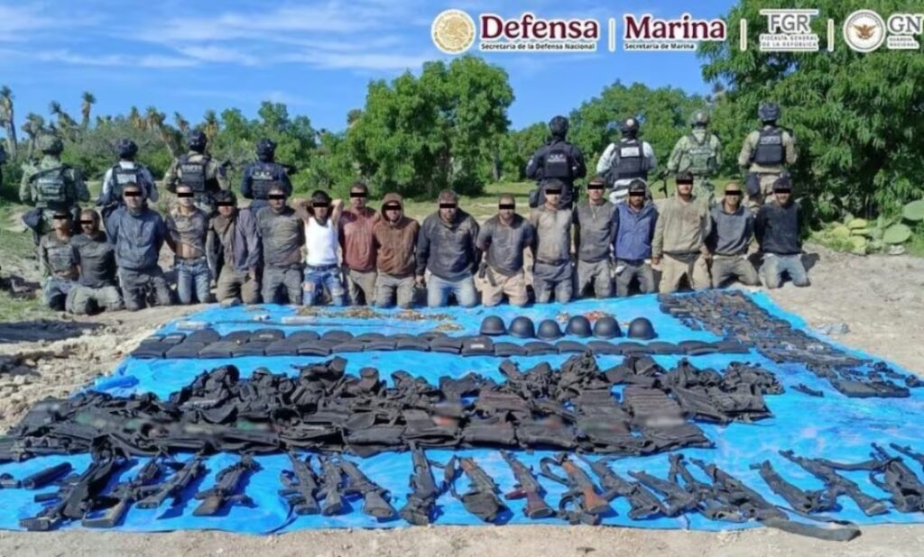 Operativo en Aguascalientes deja 18 detenidos, armas aseguradas y bloqueos criminales