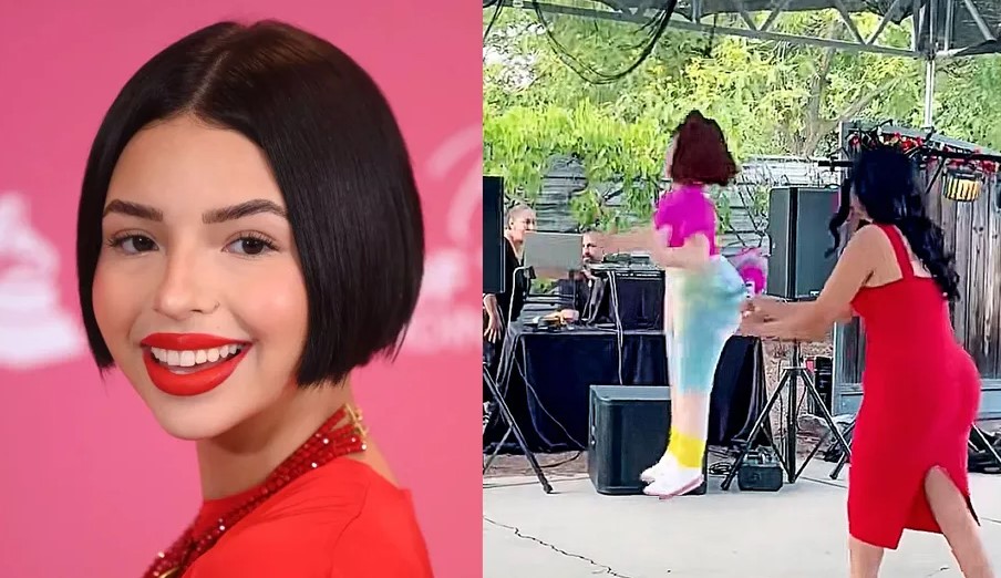 En cumpleaños con temático de Cazzu destruyen piñata de Ángela Aguilar