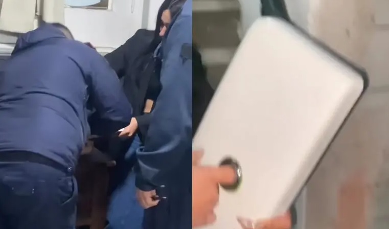 VIDEO: Mujer termina en el hospital con el dedo atorado en la tapa del inodoro