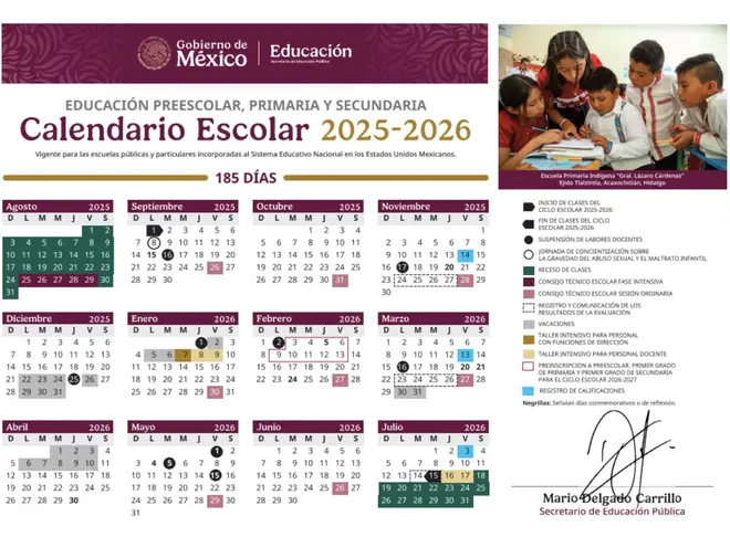 Calendario escolar 2025 para docentes 4