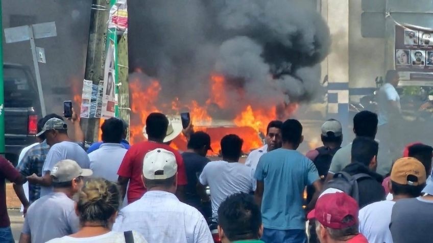 Vídeo: Intentan linchar a dos policías en Veracruz