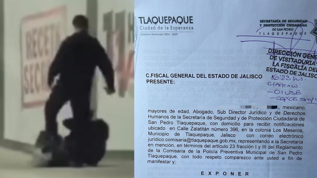 Gobierno de Tlaquepaque denuncia ante Fiscalía a expolicía que agredió a persona en situación de calle