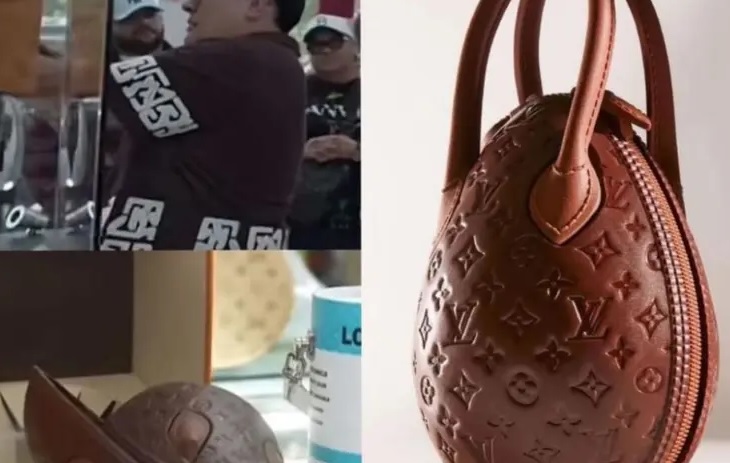 Integrante de Grupo Firme rompe exclusivo huevo Louis Vuitton de $18 mil pesos