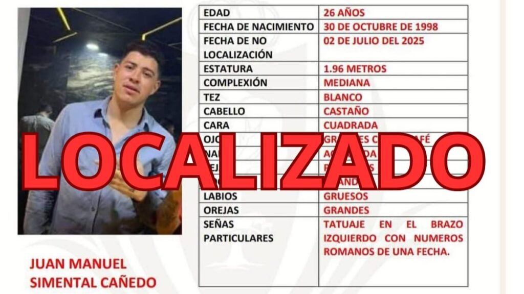 Encuentran sano y salvo a Juan Manuel en Nombre de Dios