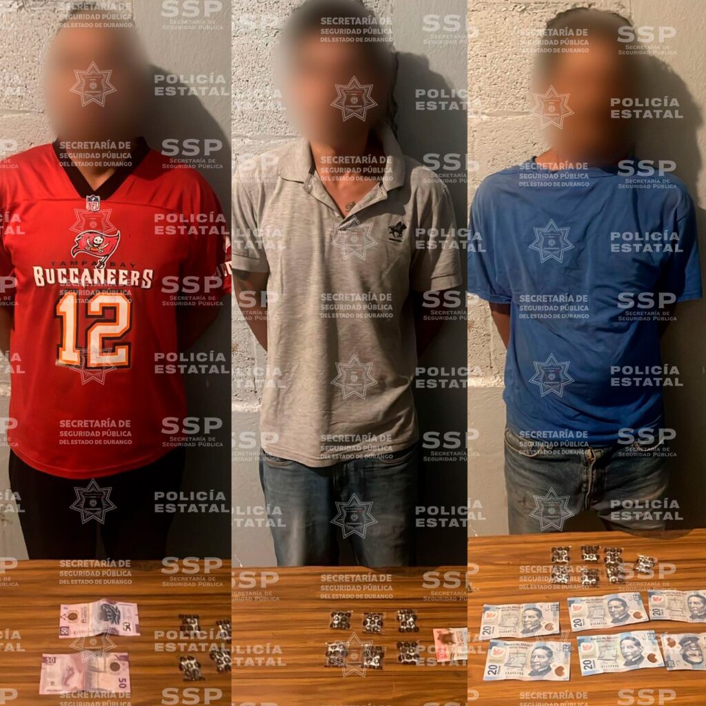 Atrapan estatales a otros tres con droga