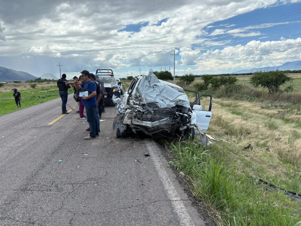 Fallece don Rogelio Alvarado en accidente en la carretera Nuevo Ideal-Canatlán