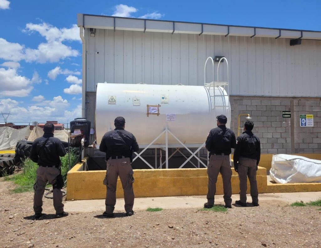 Aseguran gasolinera las fuerzas federales