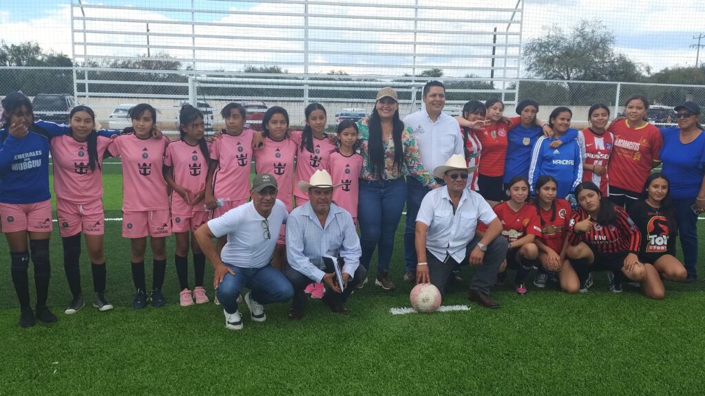 Inauguran Campo de Futbol 7 en la comunidad de Gabriel Hernández