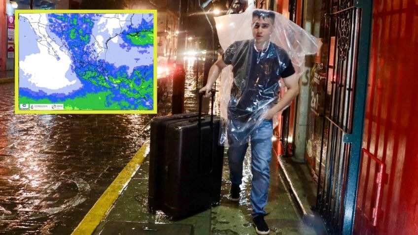 Lluvias fuertes y calor extremo marcarán el inicio de semana en México