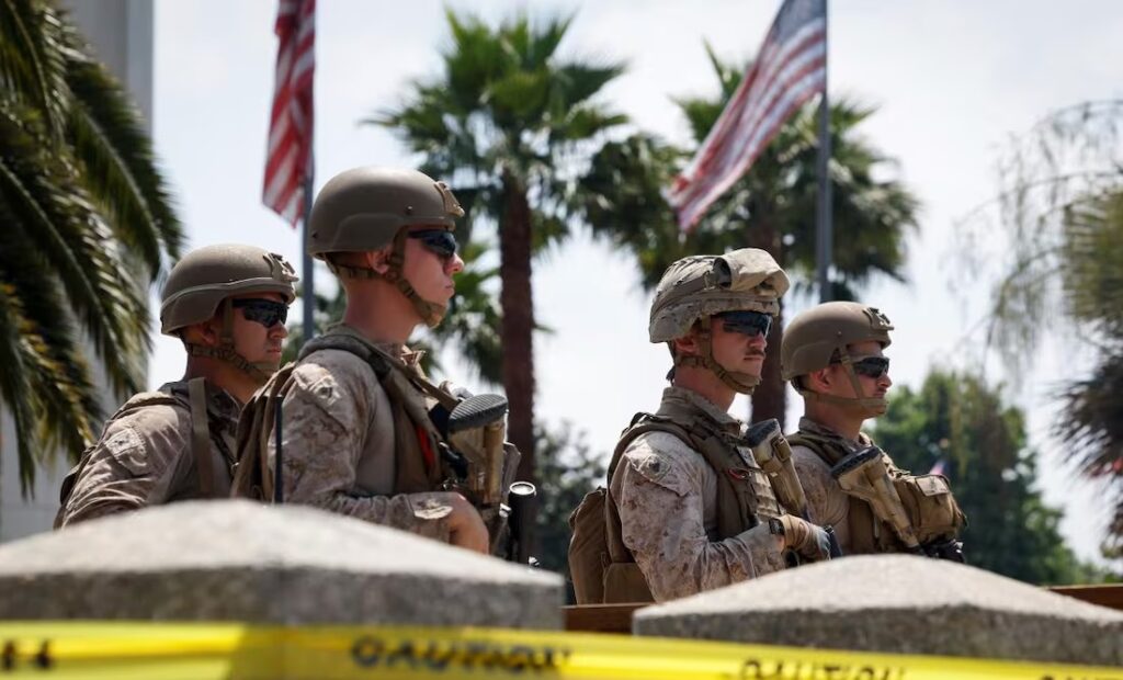 Pentágono ordena retirar 700 marines desplegados en Los Ángeles