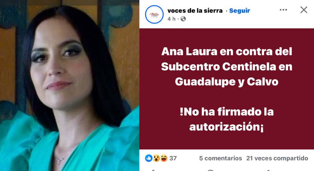 Descontento en Guadalupe y Calvo por postura de la alcaldesa Ana Laura