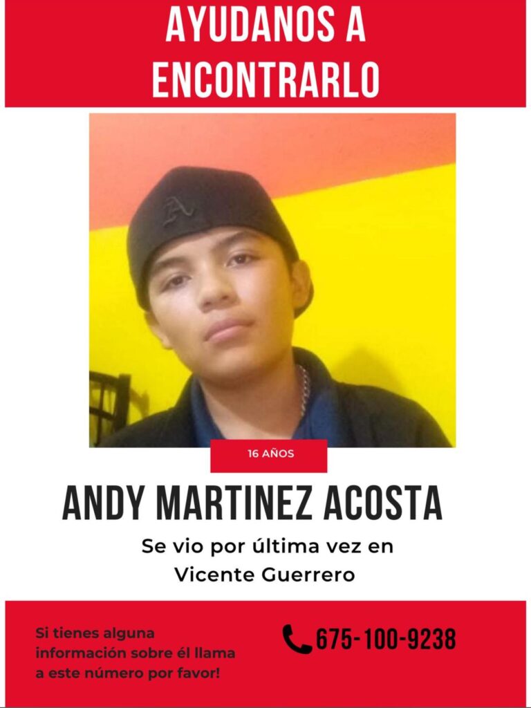 Quinceañero salió de su casa hace 15 días y no regresa