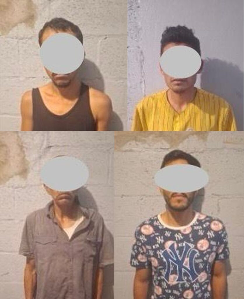 Cuatro con sustancias detienen la policía