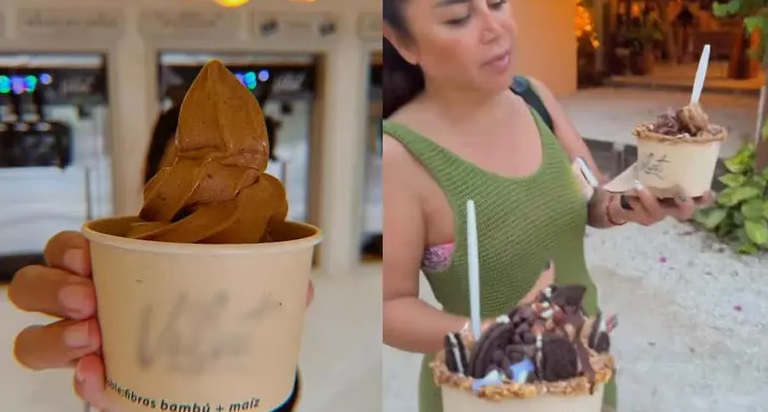 ¡El helado más caro de México! Influencer paga mil pesos por dos bolas