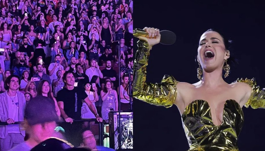 Captan a Justin Trudeau y su hija en concierto de Katy Perry