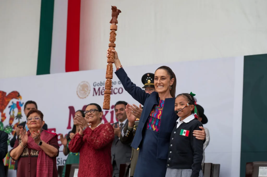 Sheinbaum encabeza la conmemoración de los 700 años de la fundación de Tenochtitlán en CDMX
