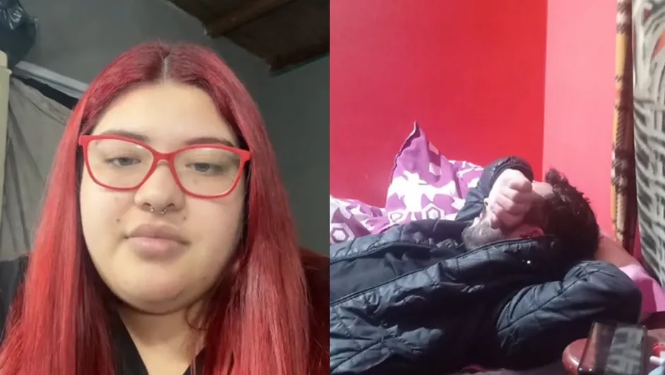 Viajó 3 horas para verla… y fingió estar dormido al verla