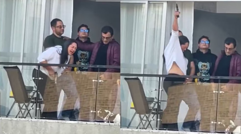 Mujer desata balacera desde su balcón en Bogotá
