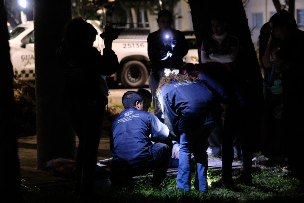 Realizan operativo nocturno de búsqueda en vida en el Parque Morelos