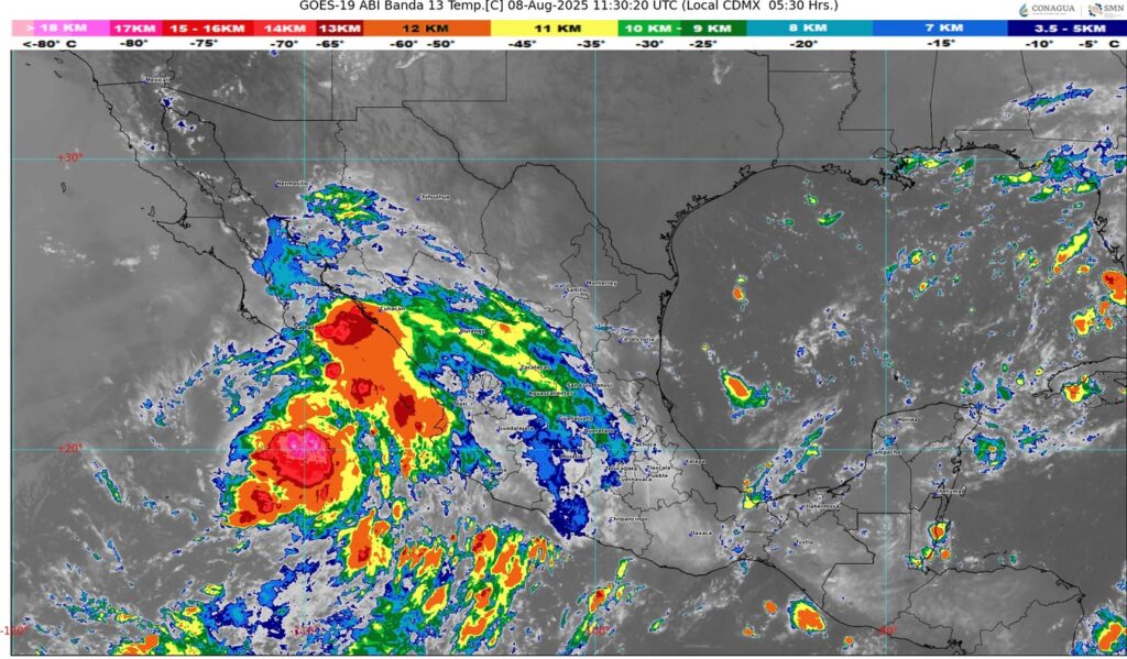Tormenta tropical Ivo dejará lluvias intensas en Jalisco y Nayarit