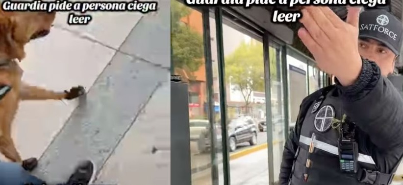 VIDEO: Policía niega acceso a invidente con perro guía