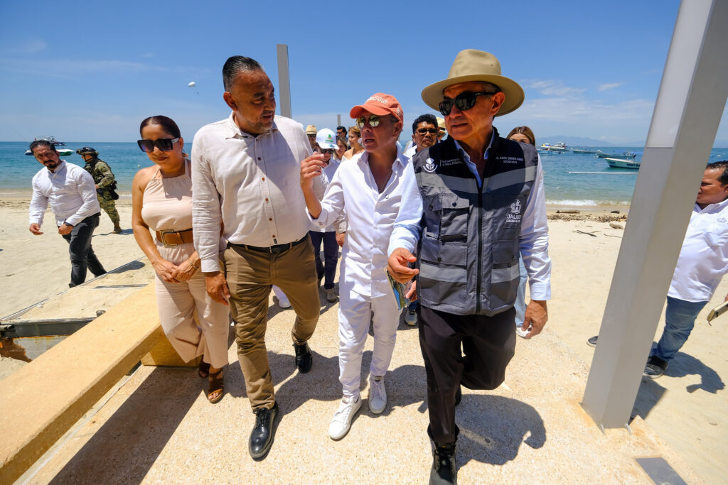 Pablo Lemus  supervisa obras estratégicas en Puerto Vallarta