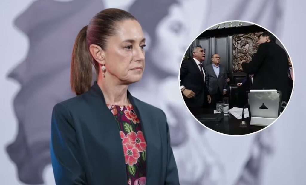 «Muestra lo que es el PRIAN»: Sheinbaum reacciona a agresión de «Alito» Moreno a Noroña en el Senado