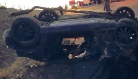 Seis lesionados en volcadura en carretera Camargo–Jiménez