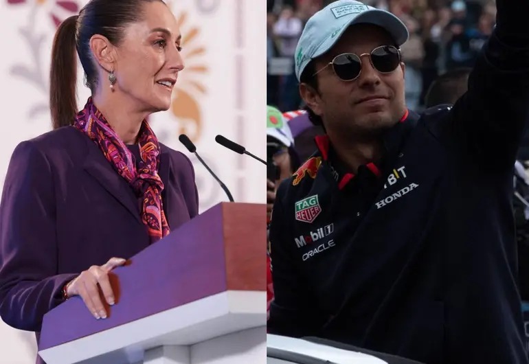 Sheinbaum felicita a ‘Checo’ Pérez por regreso a la F1: ‘Le deseamos suerte’