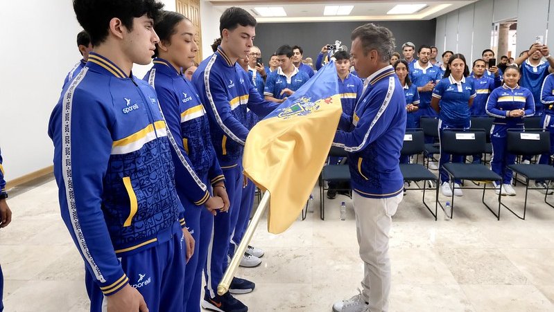 Abanderan a 71 atletas rumbo a Juegos Panamericanos Junior Asunción 2025