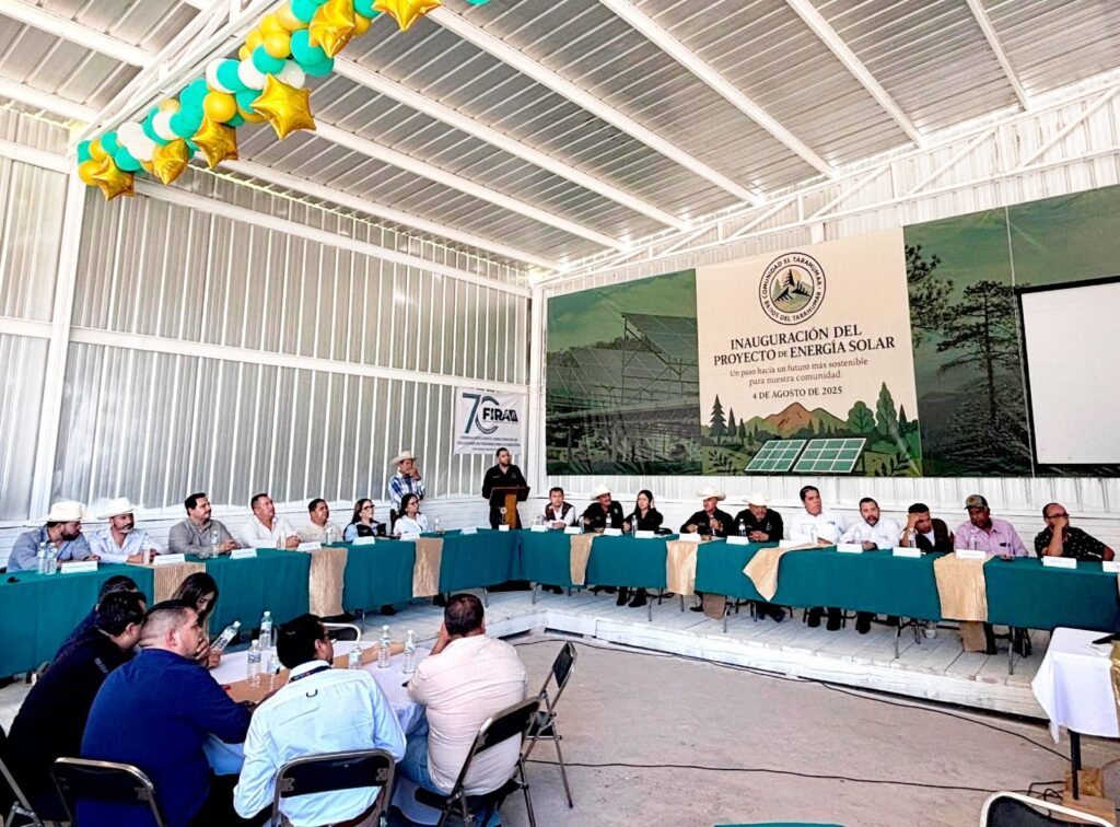 Inauguran sistema de energía solar en El Tarahumar; modelo de sustentabilidad forestal respaldado por el Gobierno del Estado