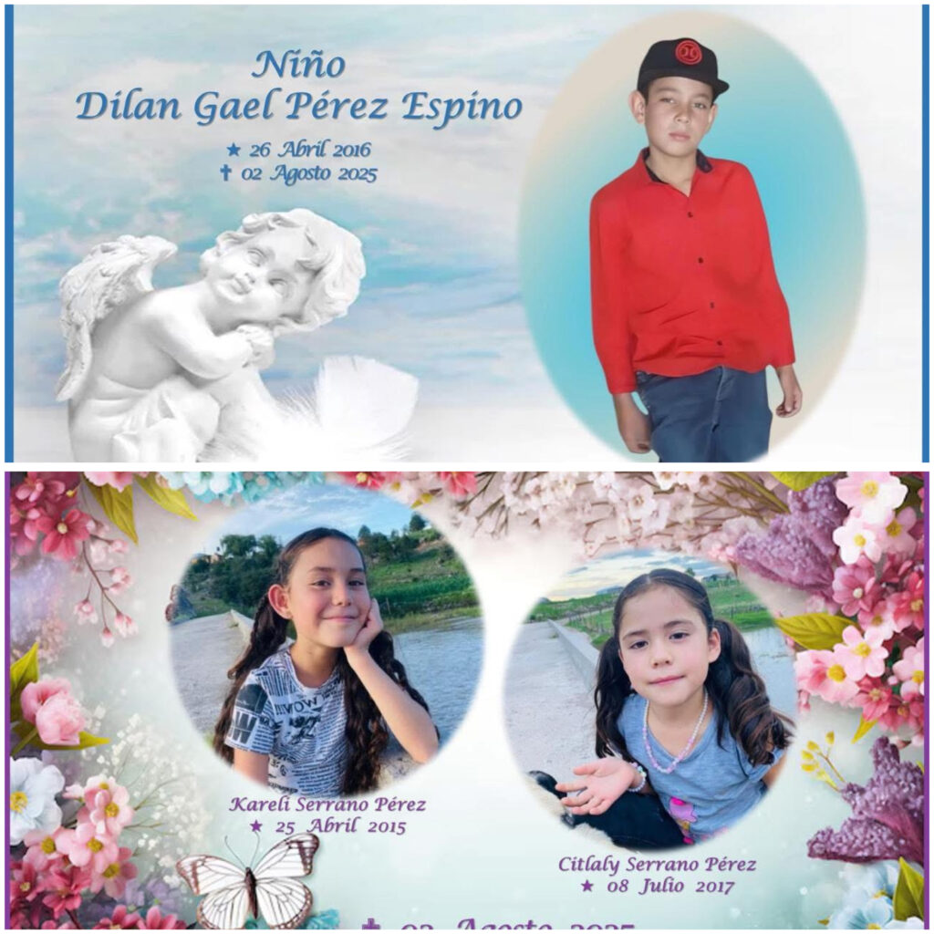 Despiden en redes sociales a niños ahogados en Guachochi. DEP