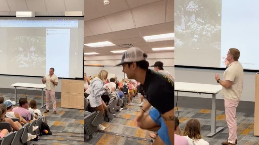 Profesor cancela su clase por el compromiso de Taylor Swift