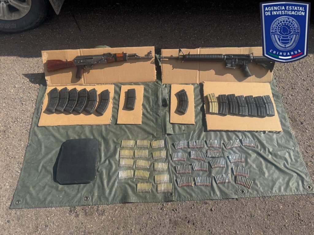 Asegura Célula BOI pick Up robada, armas y municiones en carretera Balleza – Guachochi