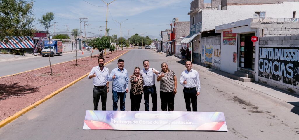 Esteban y Lety entregan rehabilitación de vialidades en beneficio de más de 18 mil habitantes de Gómez Palacio