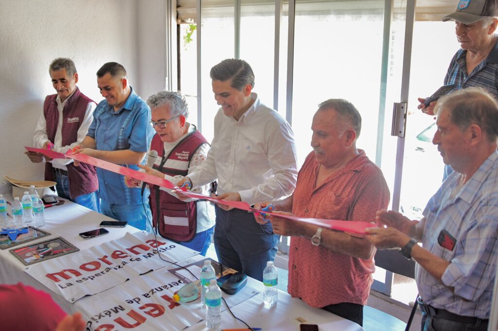 Inaugura Senador Jarero casa de Morena en Acaponeta