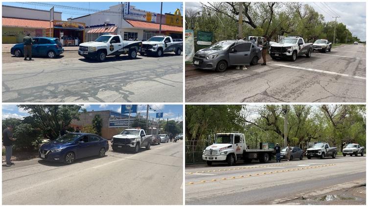 Operativo en Delicias: aseguran 11 taxis «piratas»